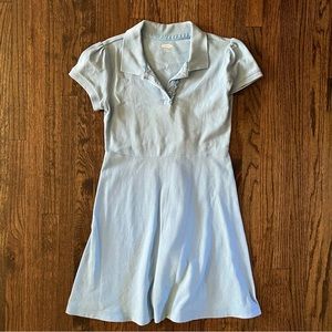 Old Navy School Uniform Pique Polo Dress for Girls -  Light Blue - Size Small